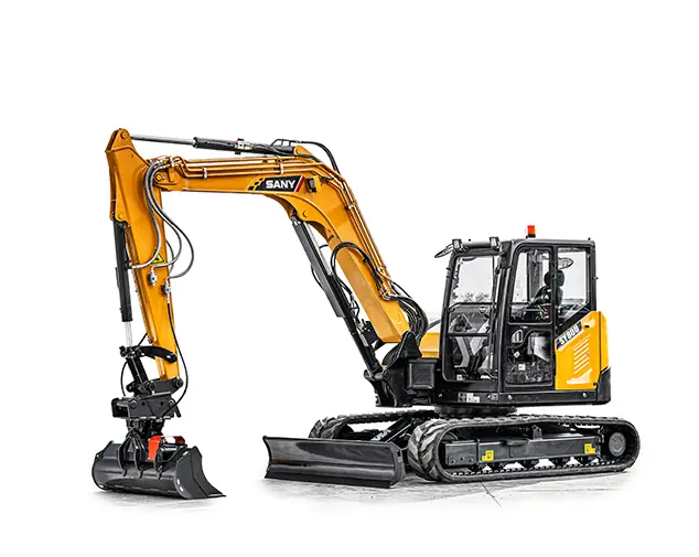 Mini-excavators, <9t (Quick Couples S45), with rototilt