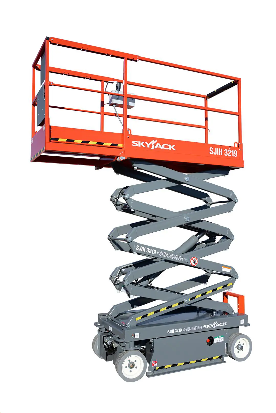Electric scissor lift (battery, 2 WD), 8m