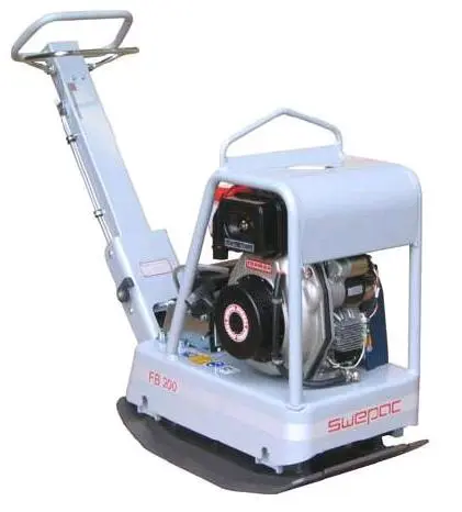 Plate compactor, 200 kg, petrol, reverse