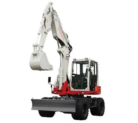 Hjulgrävmaskin, Vikt 9.6t, Grävdjup 390cm