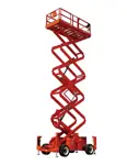 Rough-terrain scissor lift (diesel, 4 WD), 15m